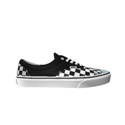 Vans Customs Pastel Drips Checkerboard Era Shoes Black