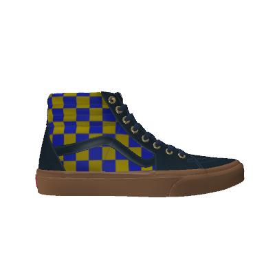 Vans Customs Checkerboard Sk8-Hi Shoes Blue