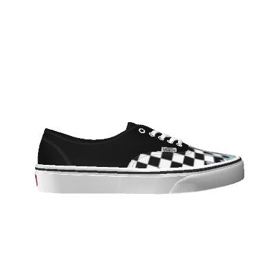 Vans Customs Pastel Drips Checkerboard Authentic Shoes Black